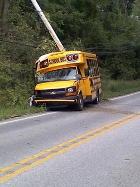 Single Vehicle Accident Involving Bus - Manor Road (Rt. 82) - West Brandywine Twp. - September 2012